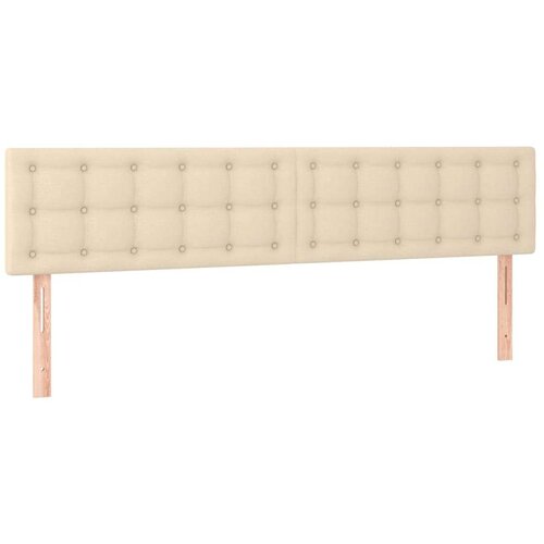  Uzglavlje krem 160x5x78/88 cm od tkanine Slike
