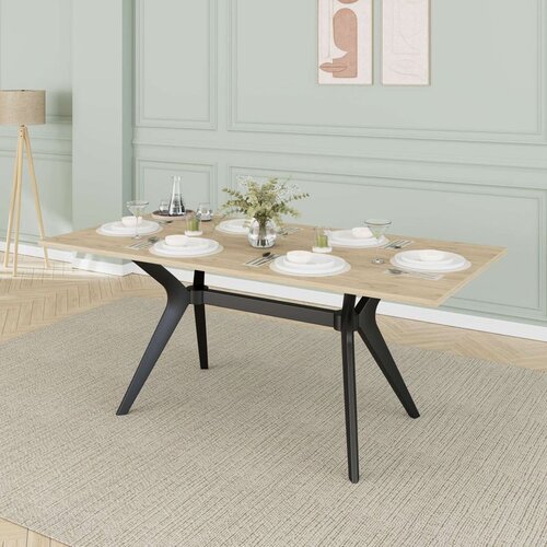 Hanah home Luna Oak Dining Table Cene
