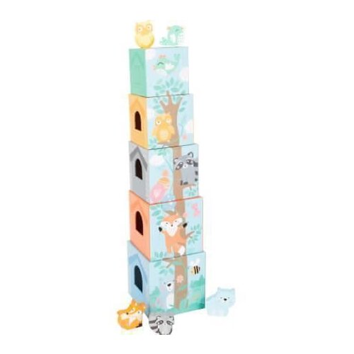Legler Stacking Tower Pastel Animals zložljivi stolp 12m+ 10 kos Slike