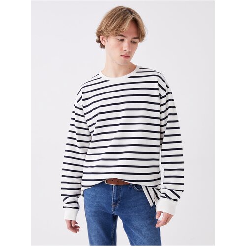 LC Waikiki Crew Neck Long Sleeve Striped Men's T-Shirt Cene