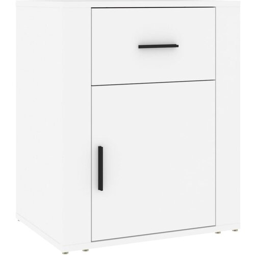 Maison Chic Nočna omarica - Nočna miza bela 50x36x60 cm inženirski les, (21689179) Cene