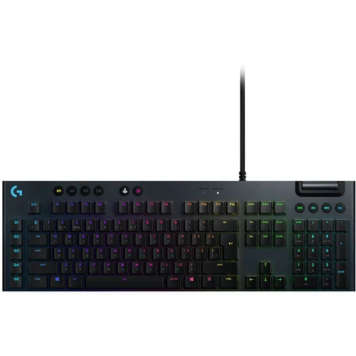 Logitech G815 Corded LIGHTSYNC Mechanical Gaming Keyboard – CARBON – UK – TACTILE