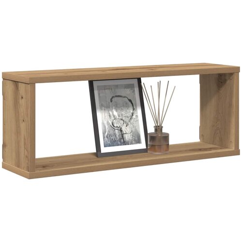  Zidne kockaste police 4 kom Artisan hrast 60x15x23 cm Slike