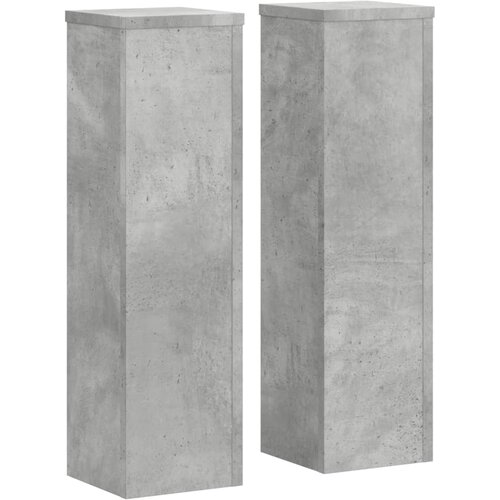 vidaXL Stalci za biljke 2 kom siva boja betona 17 x 17 x 60 cm drveni Cijene