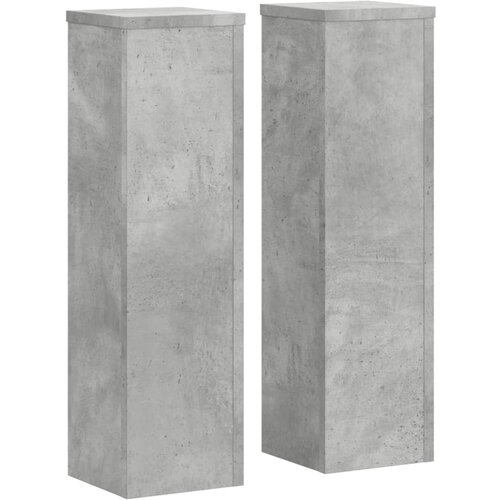 VidaXL Stojalo za rastline 2 kosa betonsko sivo 17x17x60 cm inž. les, (21366210) Slike