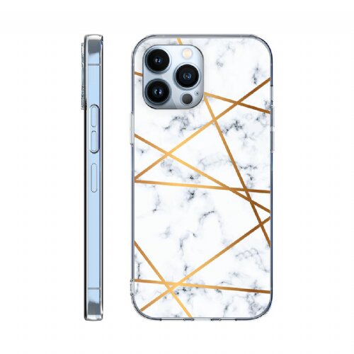 Onasi silikonski ovitek marmor za iphone 14 6.1 - bel Cene