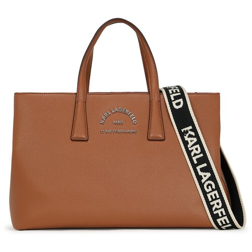 Karl Lagerfeld Nakupovalna torba 'Rue St-Guillaume' umbra Cene