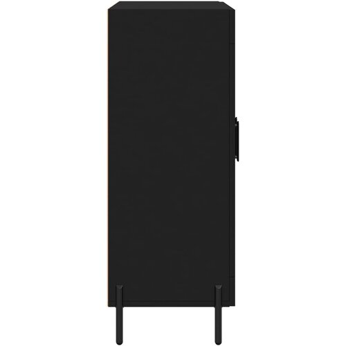  Komoda crna 69,5 x 34 x 90 cm od konstruiranog drva Slike