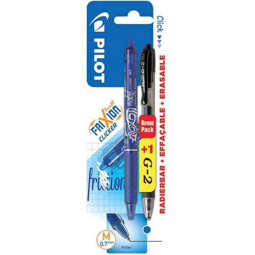 Roler GEL 0,7 MM FRIXION BALL CLICKER PI&Scaron;I-BRI&Scaron;I PLUS G2 CRNI GRATIS PILOT PLAVI BLISTER! Cijene