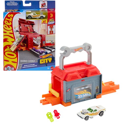 Mattel Hot Wheels: City Repair &amp, Go osnovni komplet avtomehanične delavnice &ndash; Cene