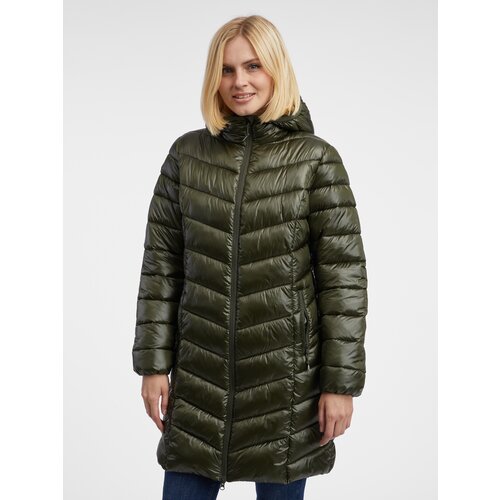 Orsay Khaki Women&amp;#039;s Quilted Coat - Women Slike