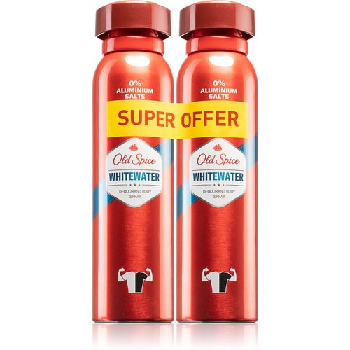 Old Spice Whitewater dezodorant v pr&amp;scaron;ilu za mo&amp;scaron;ke 2x150 ml Slike