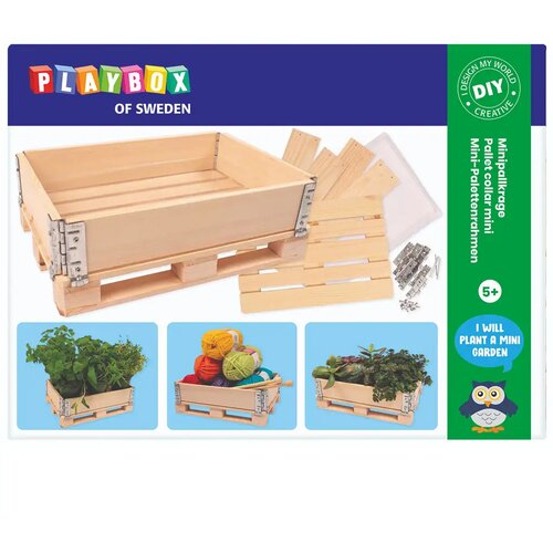 Playbox Drvena paleta kutija 18x28x8,65 cm Slike