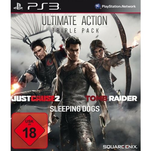  PS3 Ultimate Action Pack (Just cause 2 + Sleeping Dogs + Tomb Raider) Cene