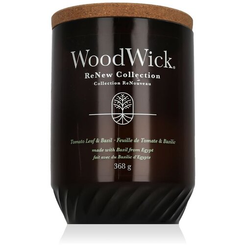 WoodWick ReNew Collection Scented candle Tomato Leaf &amp;amp; Basil 368 g Slike