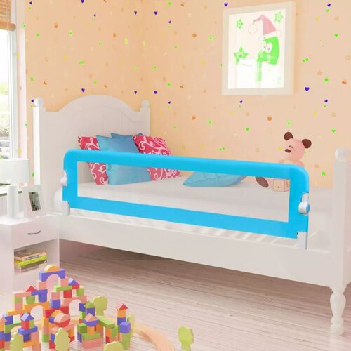 vidaXL Posteljno varovalo za otroke 150 x 42 cm modro Cene