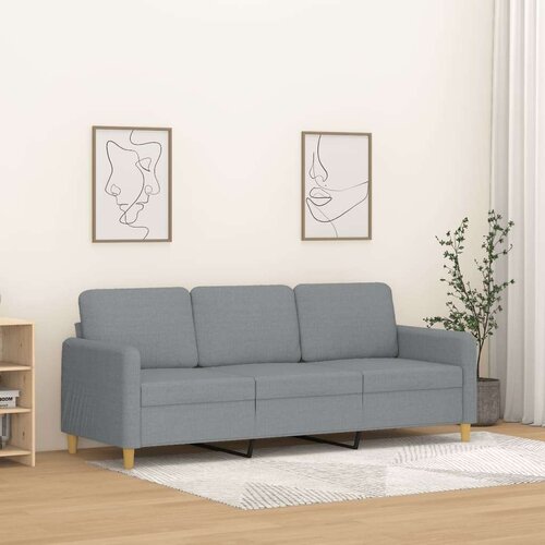  Trosjed od tkanine svjetlosivi 180 cm Slike
