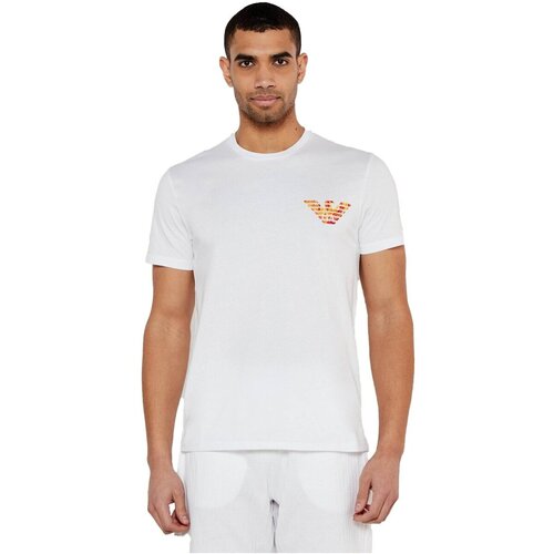 Emporio Armani Majice s kratkimi rokavi EM000574 AF12349 Bela Slike