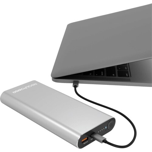 REAL POWER PB-20000 powerbank (rezervni akumulatorji) 20000 mAh LiPo srebrna, (20432696) Cene