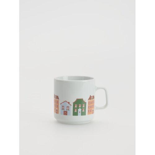 Reserved - Porcelanasta skodelica z vzorcem - Večbarvno Cene