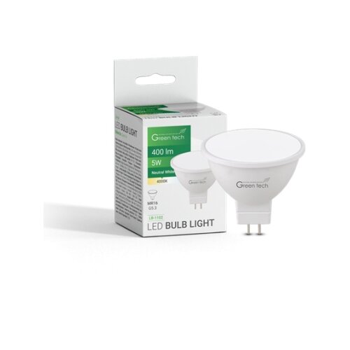 Greentech mr16 5w 4000k 220-240v ip20 sanan chip led sijalica ( LB-1102 ) Cene