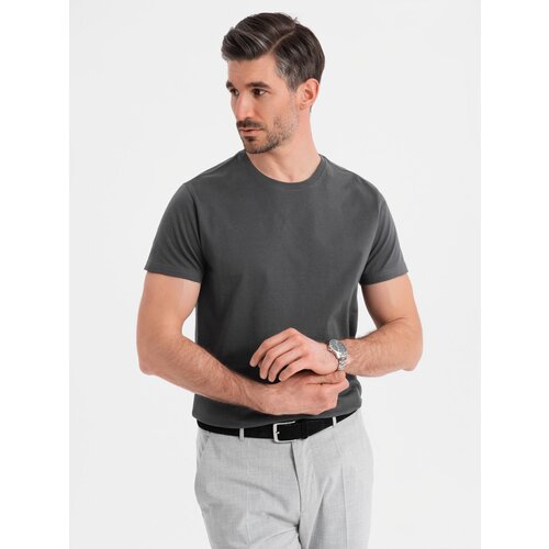 Ombre Men&amp;#039;s classic cotton BASIC T-shirt - graphite Slike