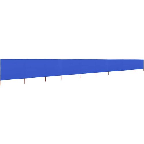  Vjetrobran s 9 panela od tkanine 1200 x 160 cm azurno plavi Slike