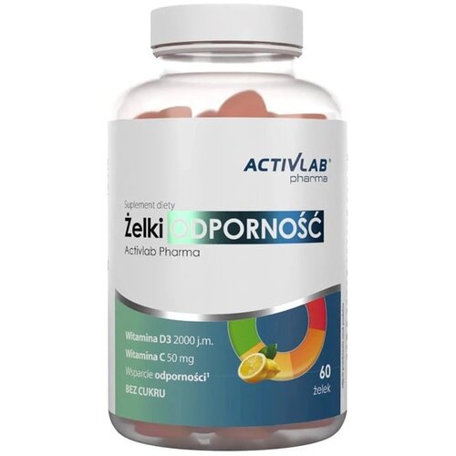 ACTIVLAB Vitamin C in D3 za odpornost Pharma, limona (60 gumijastih bonbonov) Cene