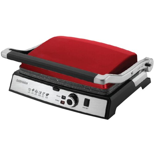 Goldmaster Grill kontaktni, granitni premaz, otvaranja za 180&amp;deg;, 2000W &amp;ndash; GM-7450K Tostmix &amp;ndash; Red Slike