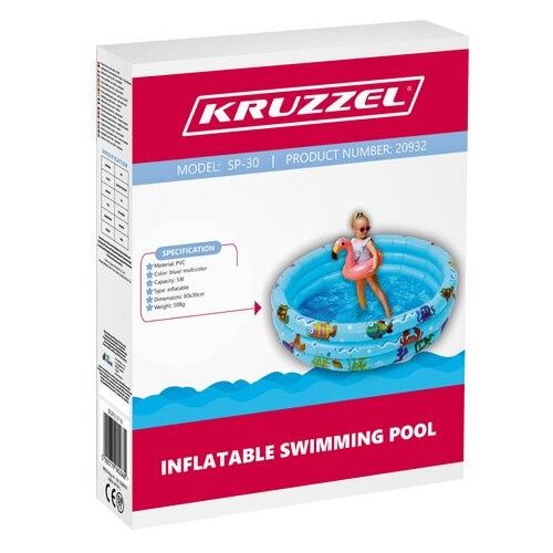 Kruzzel dječji bazen na napuhavanje s mekanim dnom, 80 x 30 cm Slike