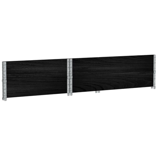  Okviri za palete 2 kom crni 120 x 80 cm od masivne borovine Slike
