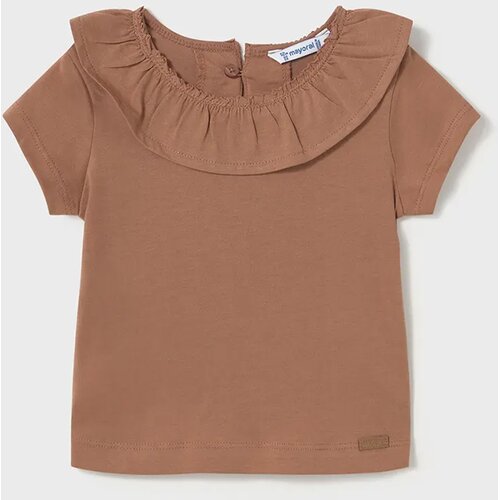 Mayoral majica s kratkimi rokavi collar toffee Cene