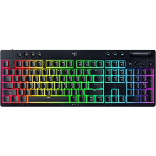 Razer BlackWidow V4 Low-profile HyperSpeed brezžična US tipkovnica z oranžnimi stikali Cene