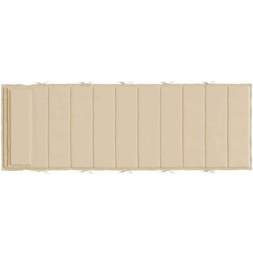  Jastuk za ležaljku bež 180x60x4 cm od tkanine Oxford Slike