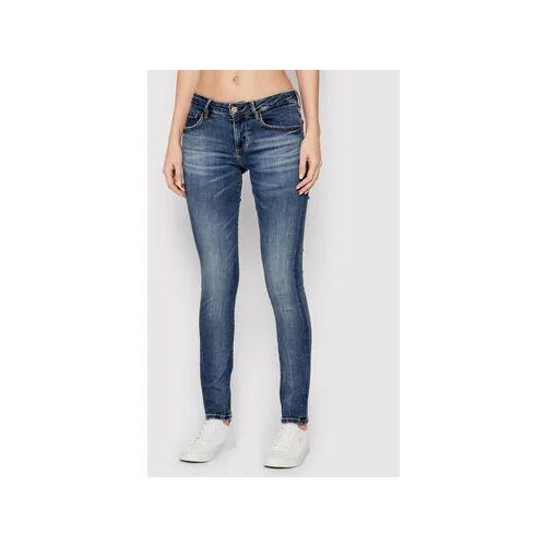 Guess Jeans hlače Annette W2YA99 D4Q02 Modra Skinny Fit