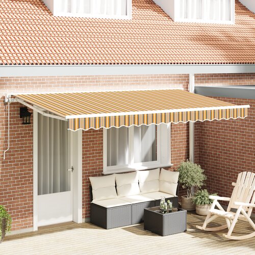 vidaXL Skrovita tenda Morska plava 400x200 cm Cene