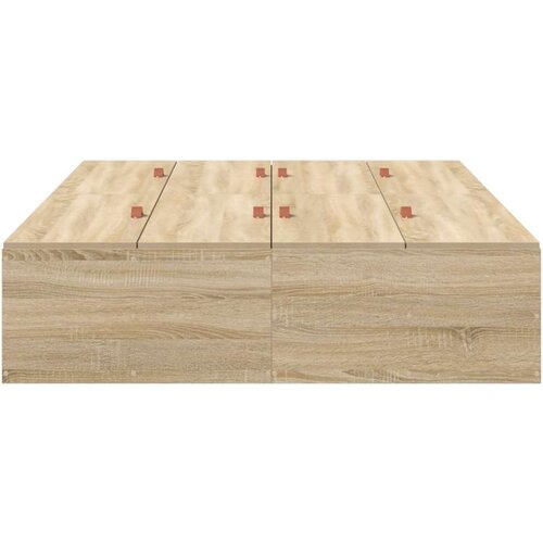  Krevet okvir za pohranu Sonoma hrast 120x200 cm Slike