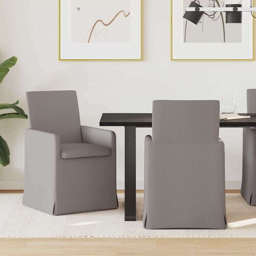 vidaXL Jedilni stoli 2 pcs Taupe 57 x 67 x 95 cm blago Cene