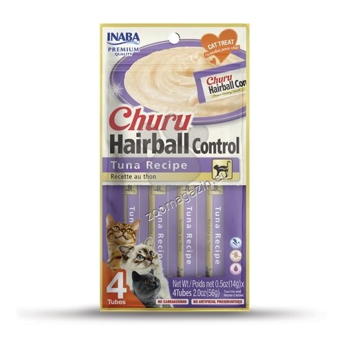 Inaba churu hairball control za mačke - tuna 4x14g Slike