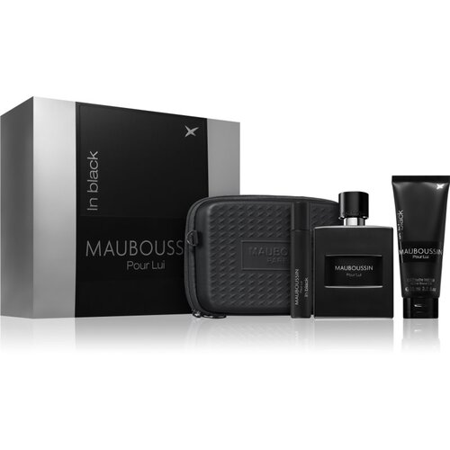 Mauboussin Prestige Set Pour Lui In Black poklon set za mu&amp;scaron;karce 4 kom Slike