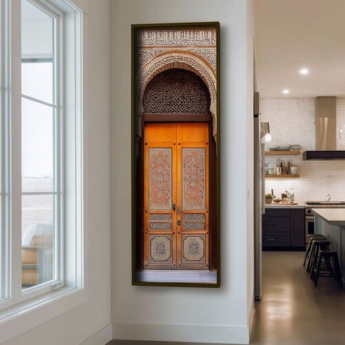 WALLXPERT LAC068-150 Multicolor Decorative Framed MDF Painting Cene