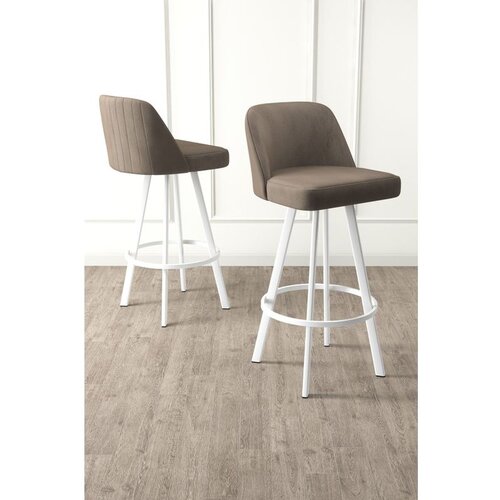 Hanah home Atex - Cappuccino, White CappuccinoWhite Bar Stool Set (6 Pieces) Cene