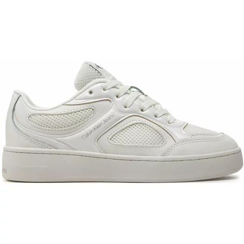 Calvin Klein Jeans Superge Basket Cupsole Low Mix In Met YW0YW01387 Bright White/Silver 01V