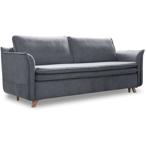 Miuform Siva baršunasta sklopiva sofa 225 cm – Cijene