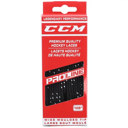 CCM Vezalke za drsalke Proline, široka, črna, velikost: 305 mm, (21073312)