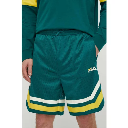 Fila Kratke hlače Lashio moške, zelena barva, FAM0651