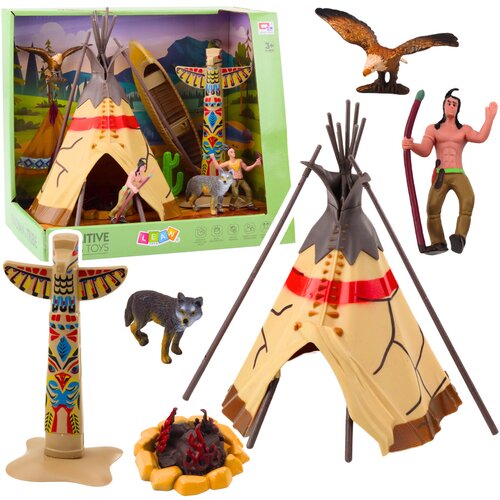  Set figura za igru  sa tipi šatorom i totemom Cijene