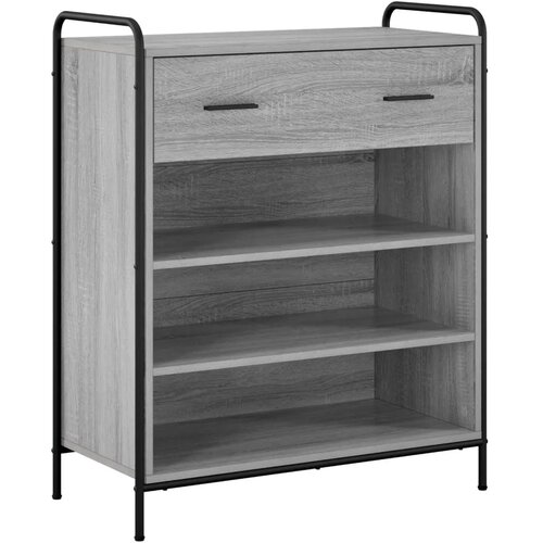  Ormar za cipele 76 x 36 5 x 93 cm Konstruirano drvo Siva Sonoma - Siva Sonoma 76 x 36 5 x 93 cm 1 ladica i 3 police Slike