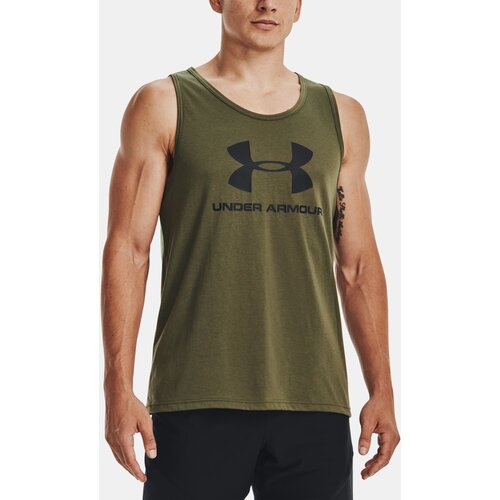 Under Armour Tank Top UA SPORTSTYLE LOGO TANK-GRN - Men Slike