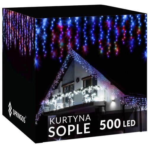  Svjetlosna zavjesa u obliku ledenih siga s 500 LED lampica Cijene